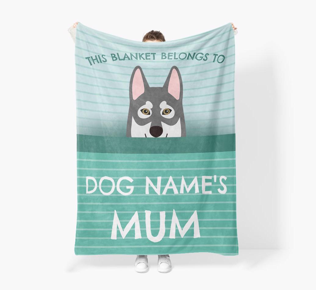 'This Blanket Belongs To...' - Personalized {breedFullName} Blanket: Premium Sherpa Fleece