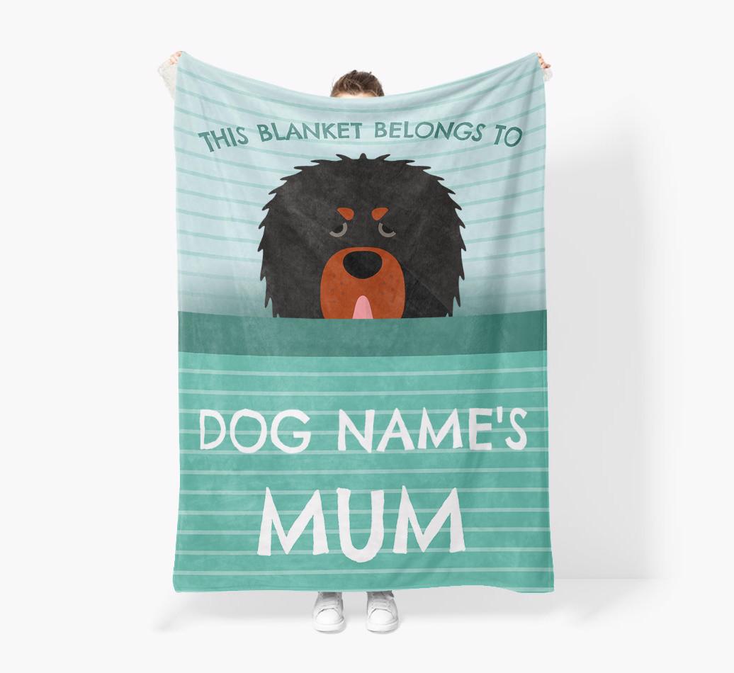 'This Blanket Belongs To...' - Personalized {breedFullName} Blanket: Premium Sherpa Fleece