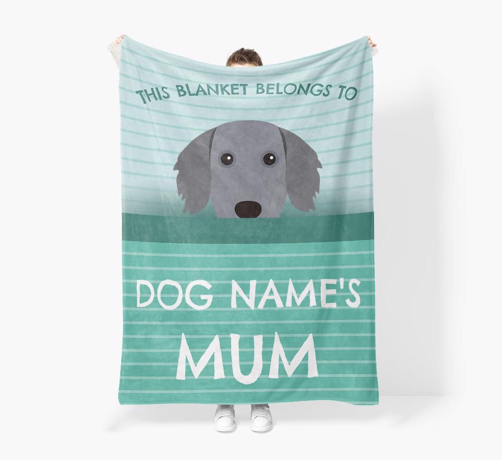 'This Blanket Belongs To...' - Personalized {breedFullName} Blanket: Premium Sherpa Fleece