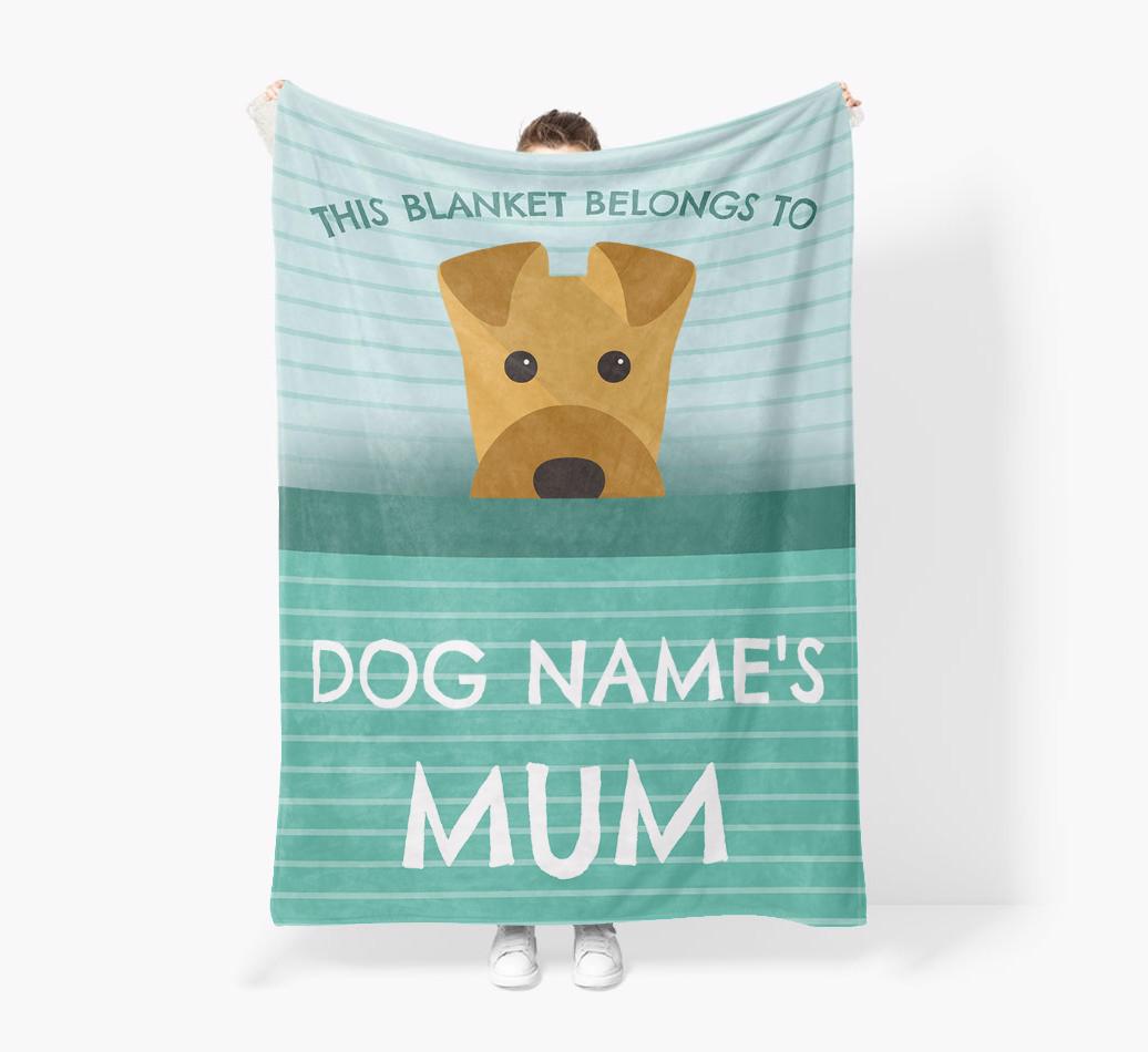 'This Blanket Belongs To...' - Personalized {breedFullName} Blanket: Premium Sherpa Fleece