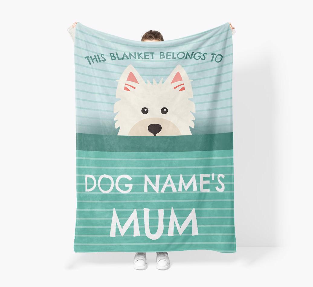 'This Blanket Belongs To...' - Personalized {breedFullName} Blanket: Premium Sherpa Fleece