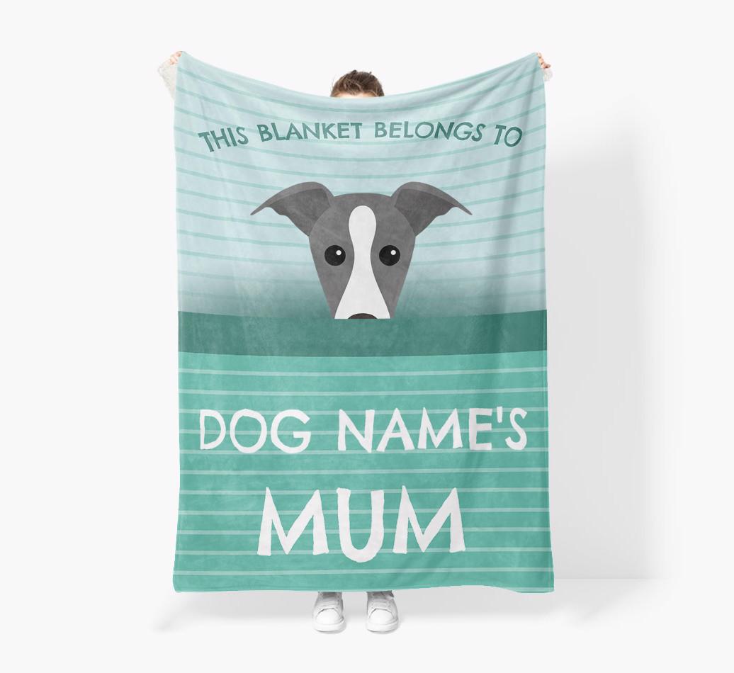 'This Blanket Belongs To...' - Personalized {breedFullName} Blanket: Premium Sherpa Fleece