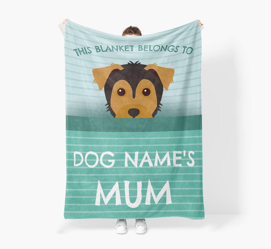 'This Blanket Belongs To...' - Personalized {breedFullName} Blanket: Premium Sherpa Fleece