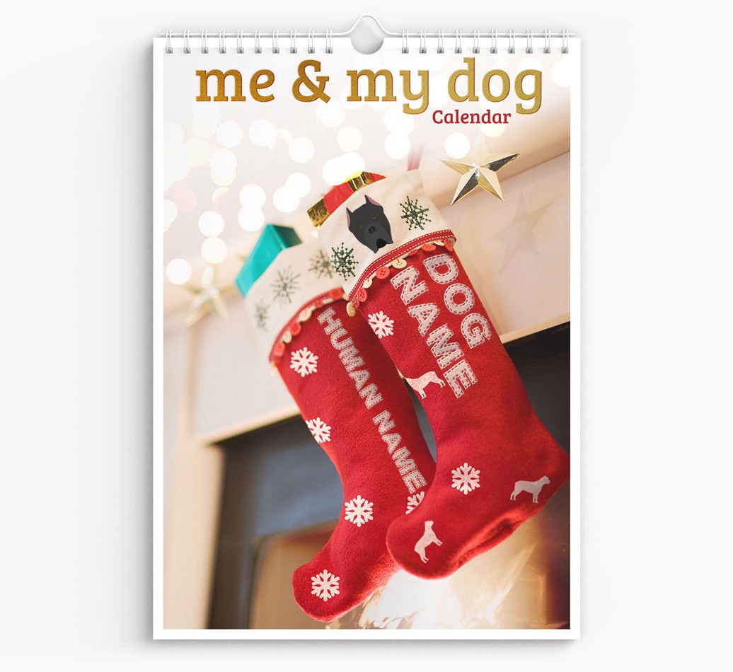 Personalised Me & My Dog Calendar featuring {dogsName}