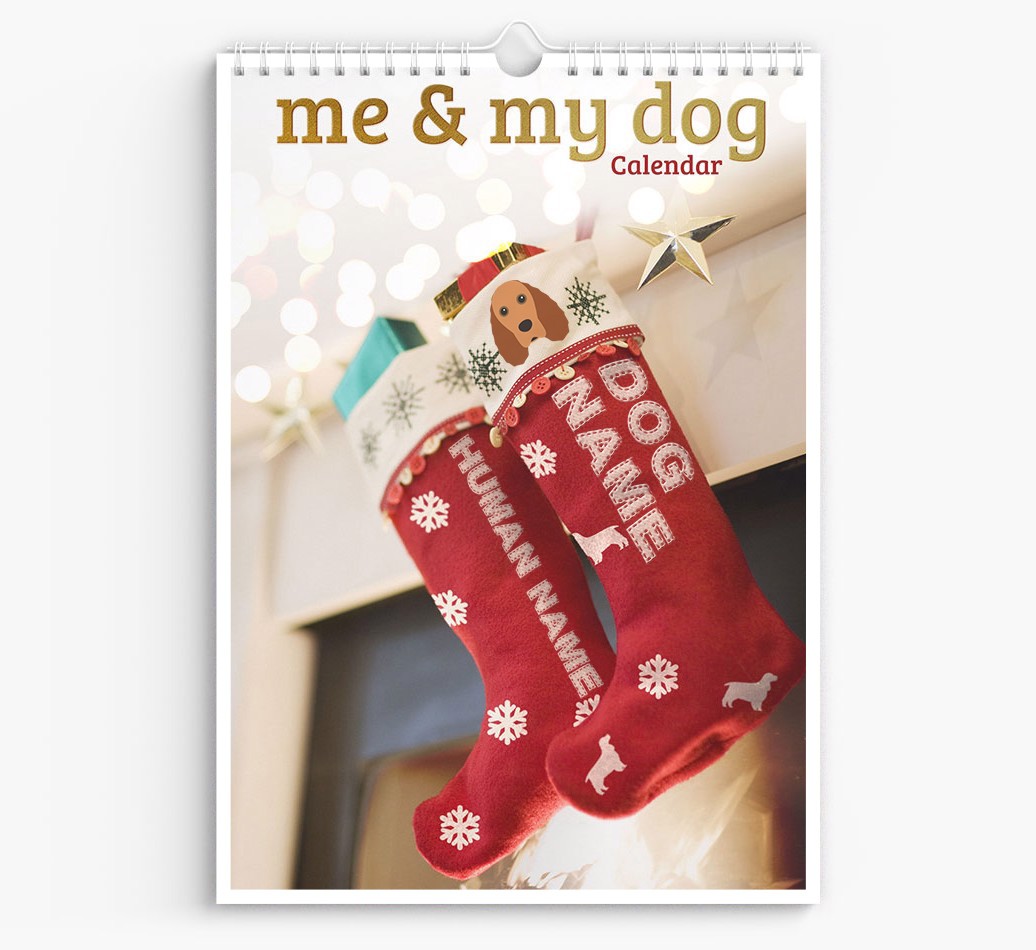 Personalised Me & My Dog Calendar featuring {dogsName}