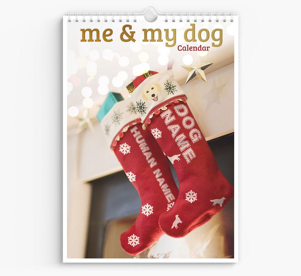 Personalised Me & My Dog Calendar featuring {dogsName}
