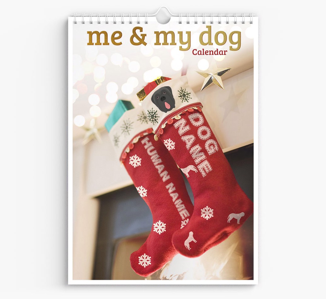 Personalised Me & My Dog Calendar featuring {dogsName}