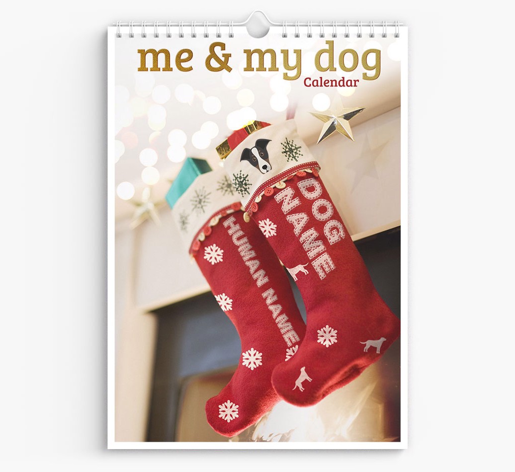 Personalised Me & My Dog Calendar featuring {dogsName}