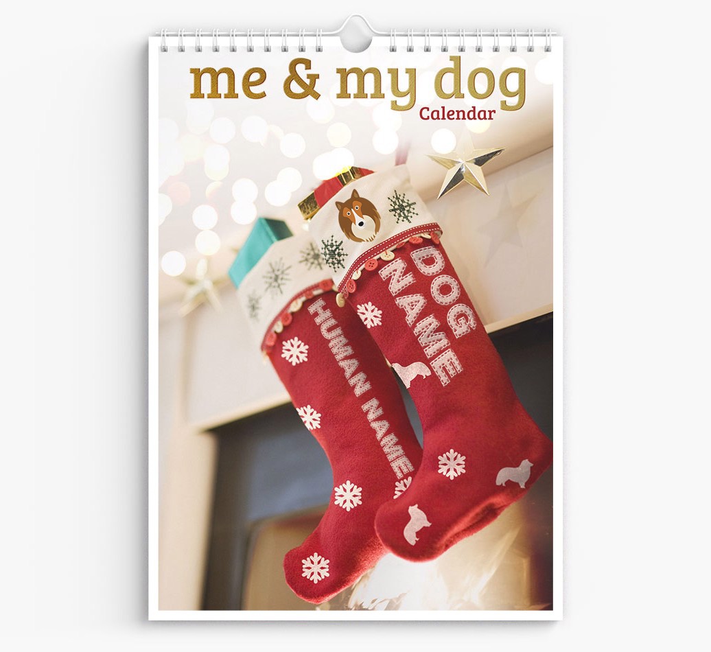 Personalised Me & My Dog Calendar featuring {dogsName}