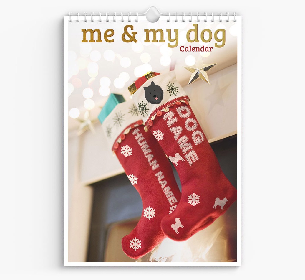 Personalised Me & My Dog Calendar featuring {dogsName}