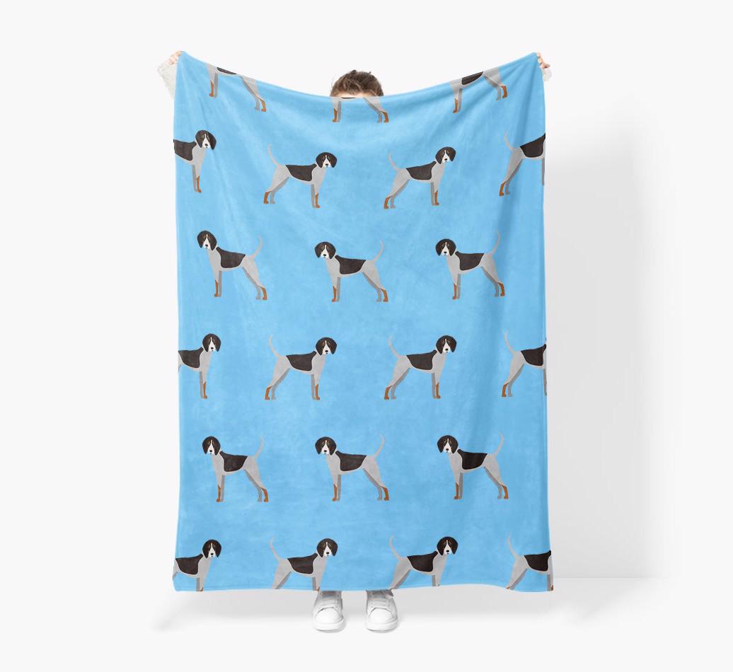 '{breedFullName} Icon Pattern' - Personalized Blanket: Premium Sherpa Fleece