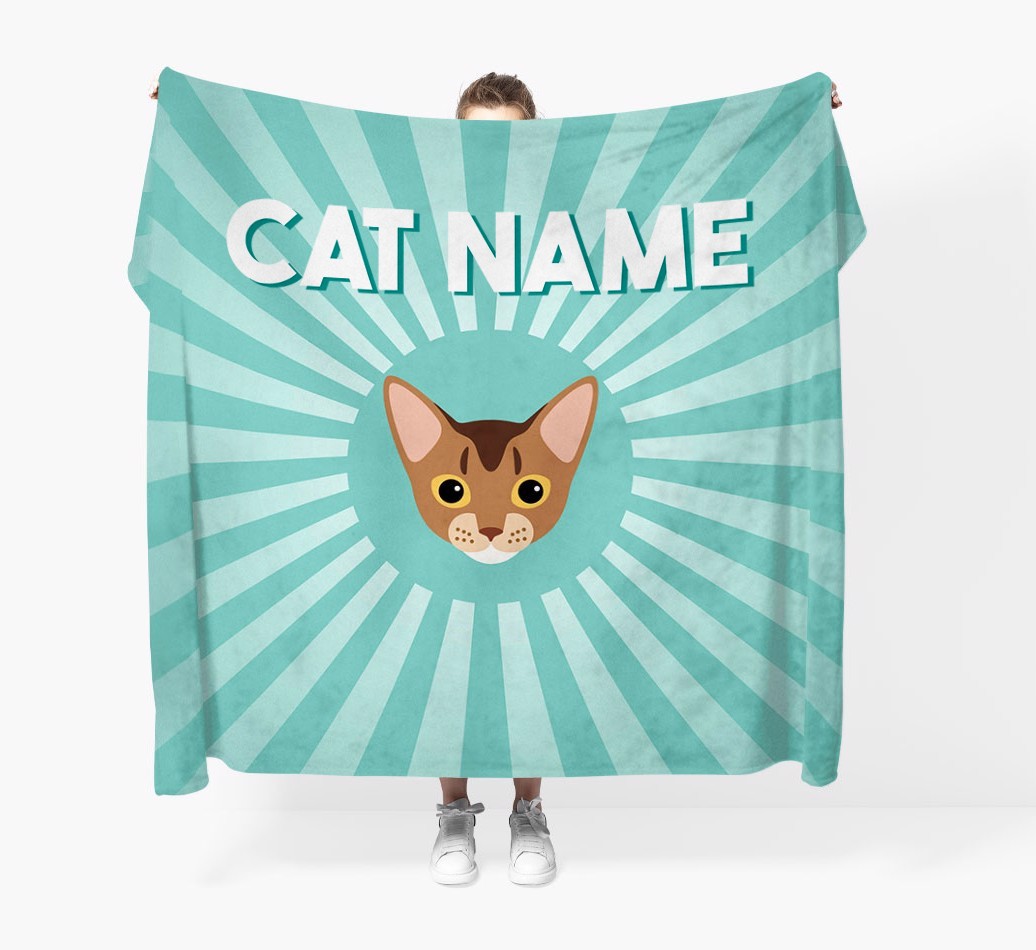 'Sun Rays' - Personalised {breedCommonName} Throw Blanket