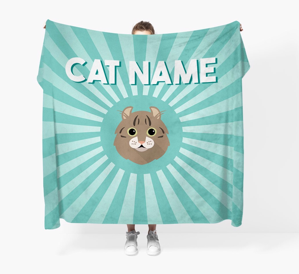 'Sun Rays' - Personalised {breedCommonName} Throw Blanket
