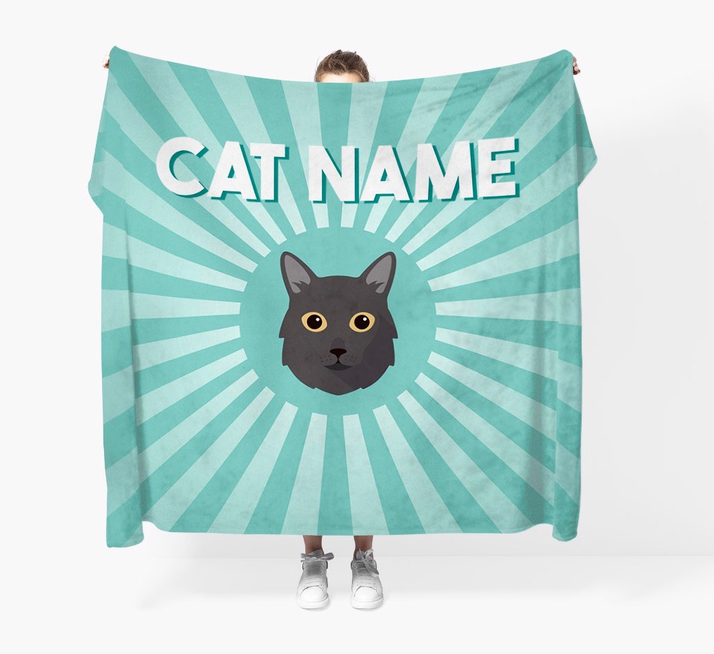 'Sun Rays' - Personalised {breedCommonName} Throw Blanket