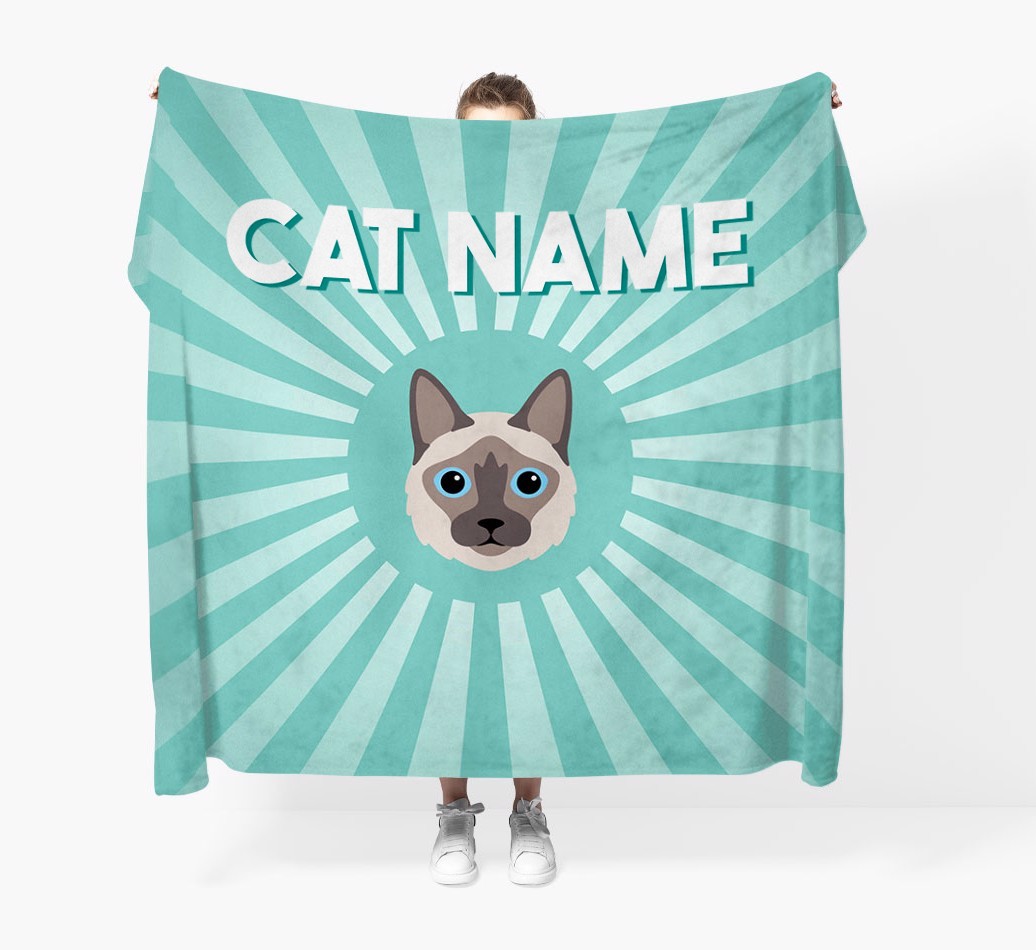 'Sun Rays' - Personalised {breedCommonName} Throw Blanket