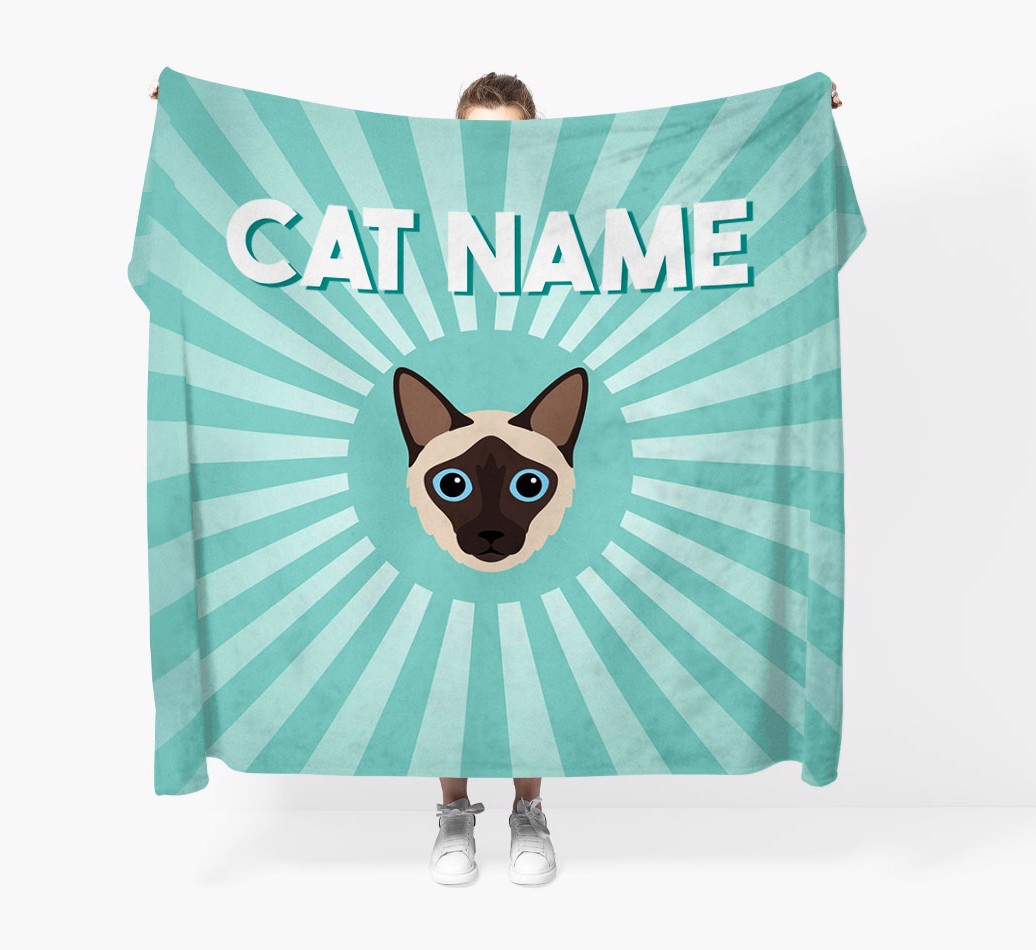 'Sun Rays' - Personalised {breedCommonName} Throw Blanket