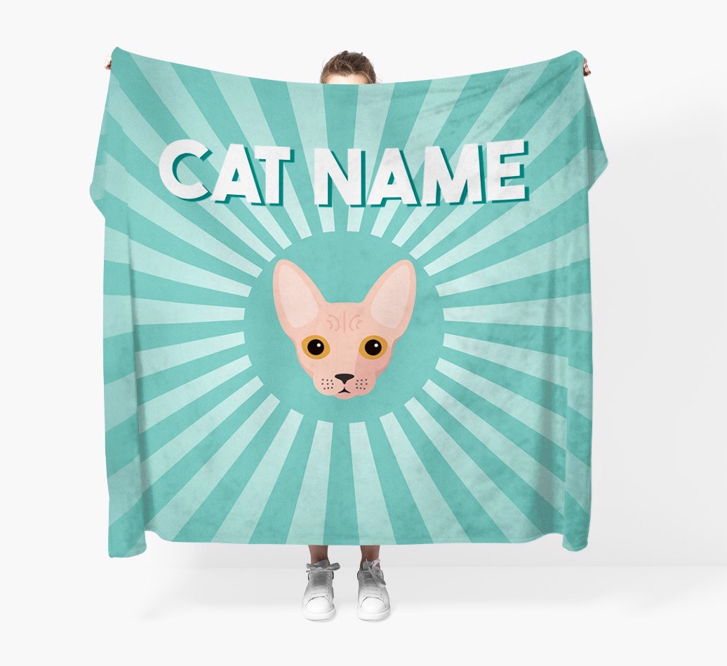 'Sun Rays' - Personalised {breedCommonName} Throw Blanket