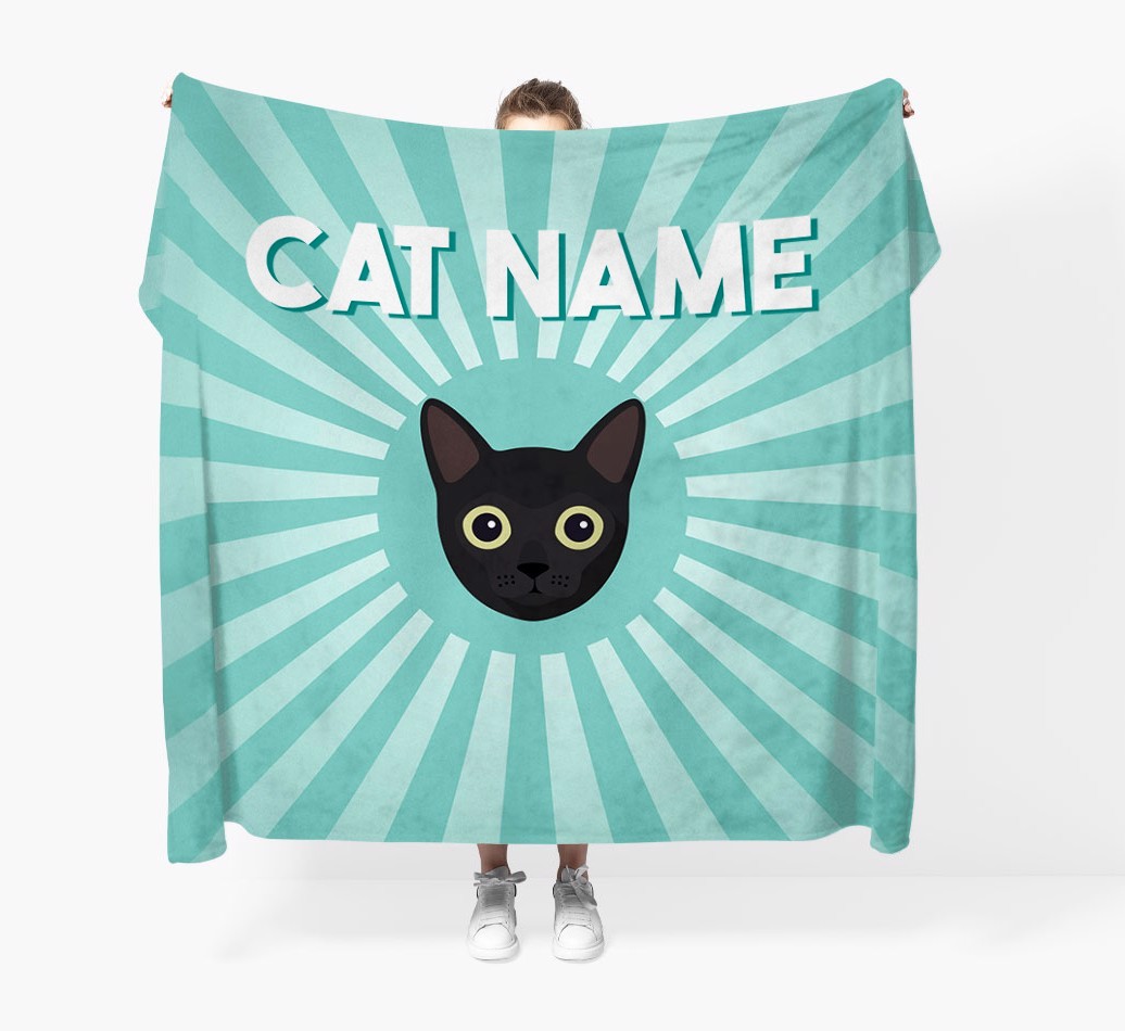 'Sun Rays' - Personalised {breedCommonName} Throw Blanket
