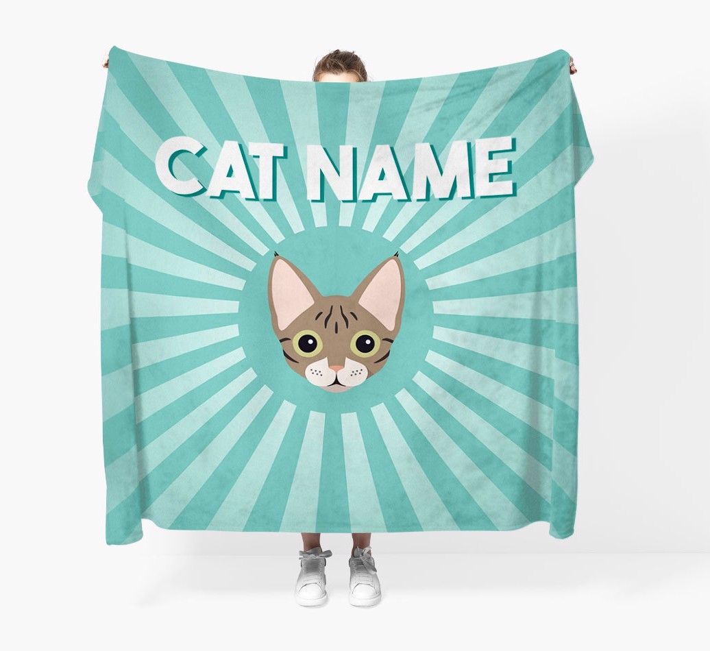 'Sun Rays' - Personalised {breedCommonName} Throw Blanket