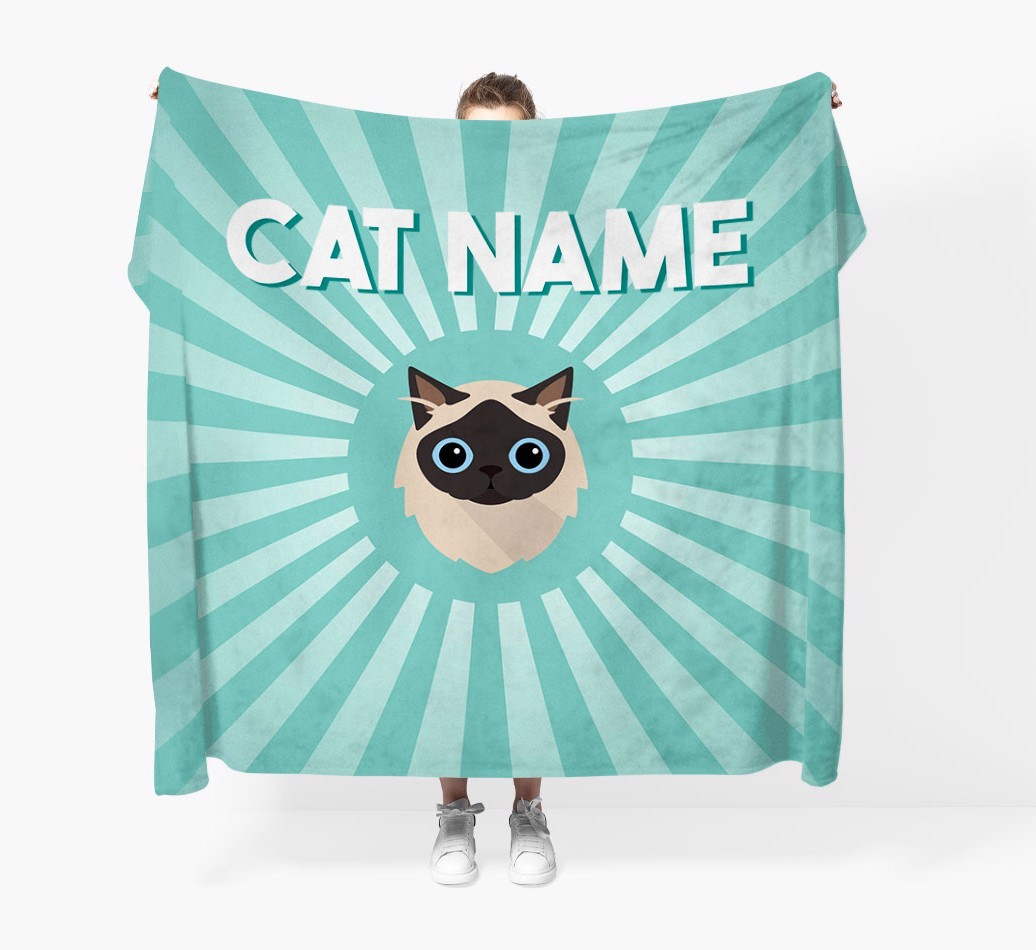 'Sun Rays' - Personalised {breedCommonName} Throw Blanket