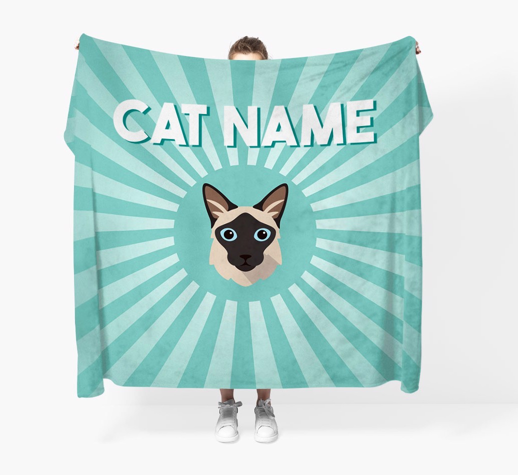 'Sun Rays' - Personalised {breedCommonName} Throw Blanket