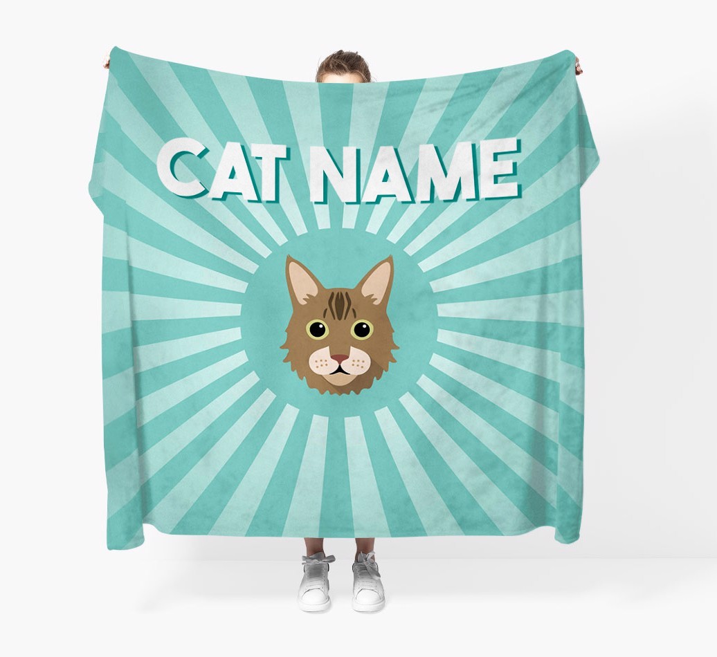 'Sun Rays' - Personalised {breedCommonName} Throw Blanket