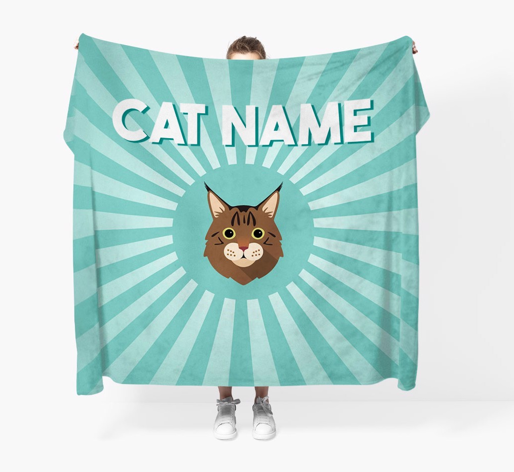 'Sun Rays' - Personalised {breedCommonName} Throw Blanket