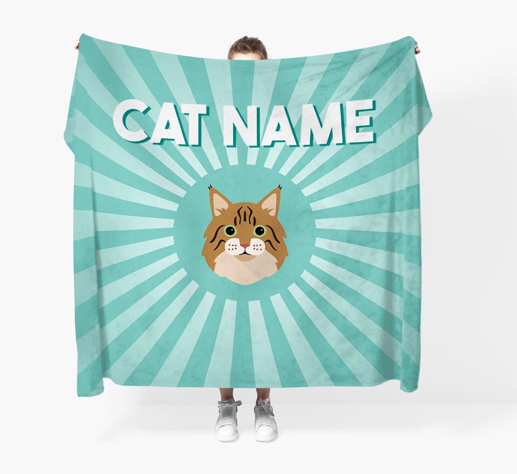 'Sun Rays' - Personalised {breedCommonName} Throw Blanket
