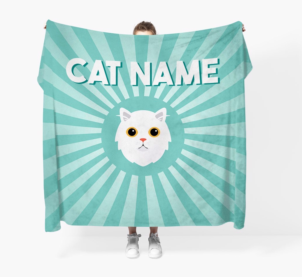 'Sun Rays' - Personalised {breedCommonName} Throw Blanket