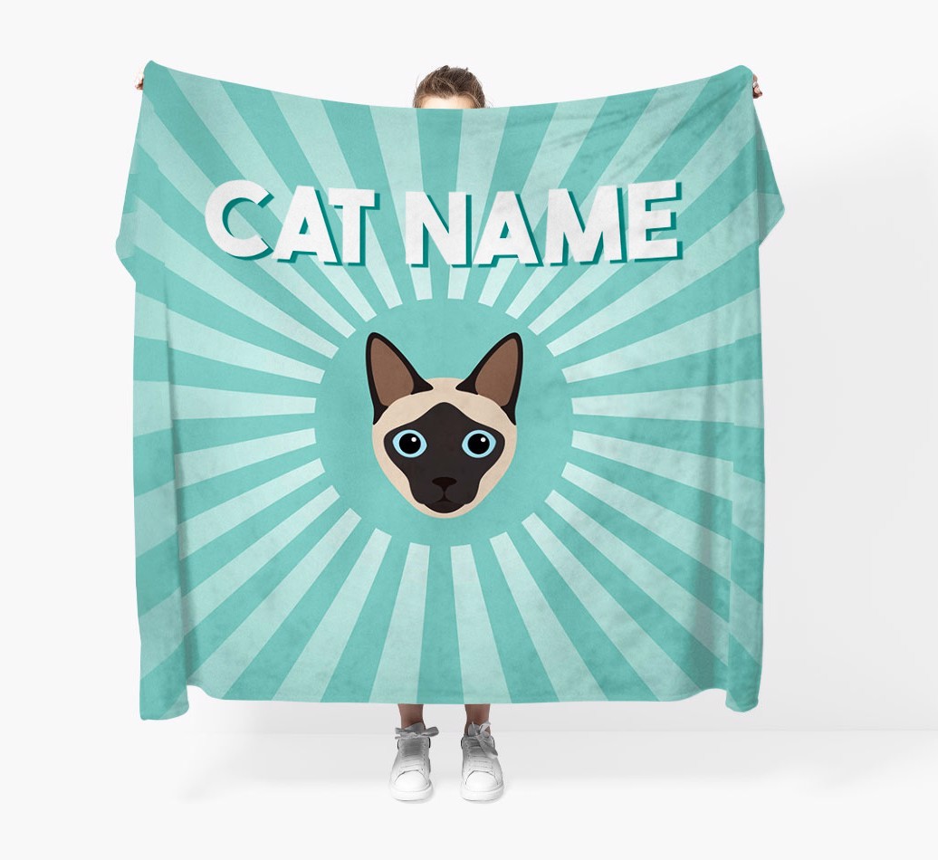 'Sun Rays' - Personalised {breedCommonName} Throw Blanket