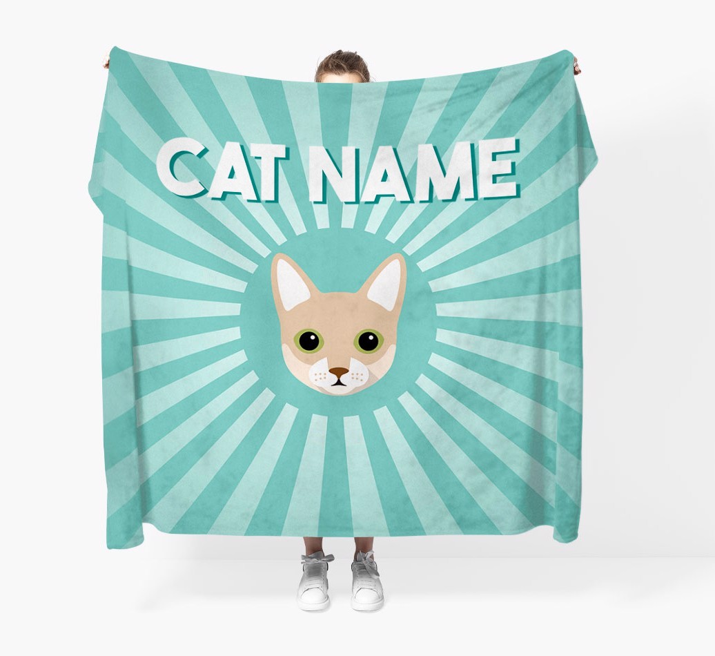 'Sun Rays' - Personalised {breedCommonName} Throw Blanket