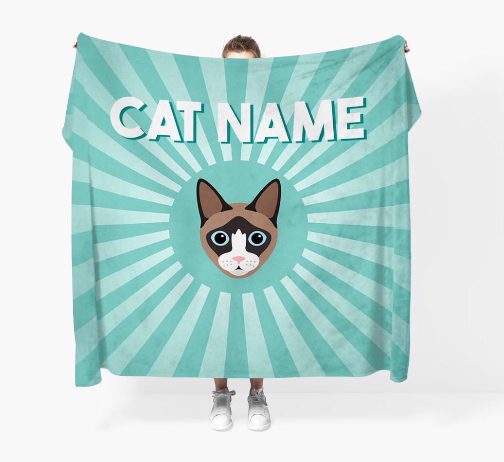 'Sun Rays' - Personalised {breedCommonName} Throw Blanket