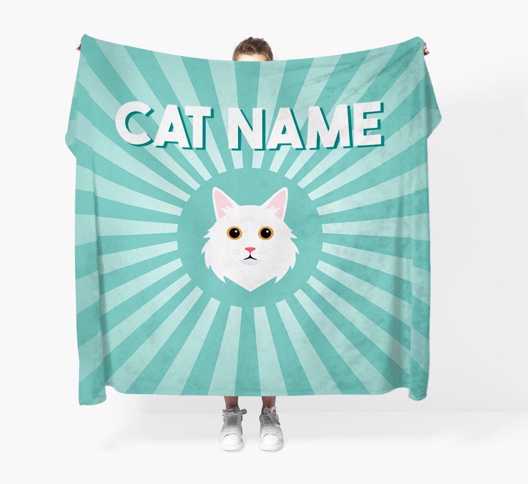 'Sun Rays' - Personalised {breedCommonName} Throw Blanket