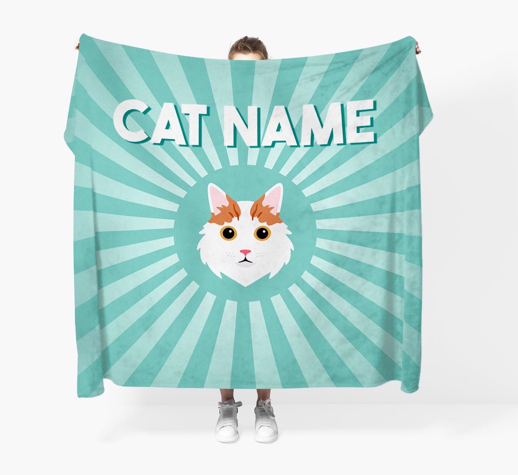 'Sun Rays' - Personalised {breedCommonName} Throw Blanket