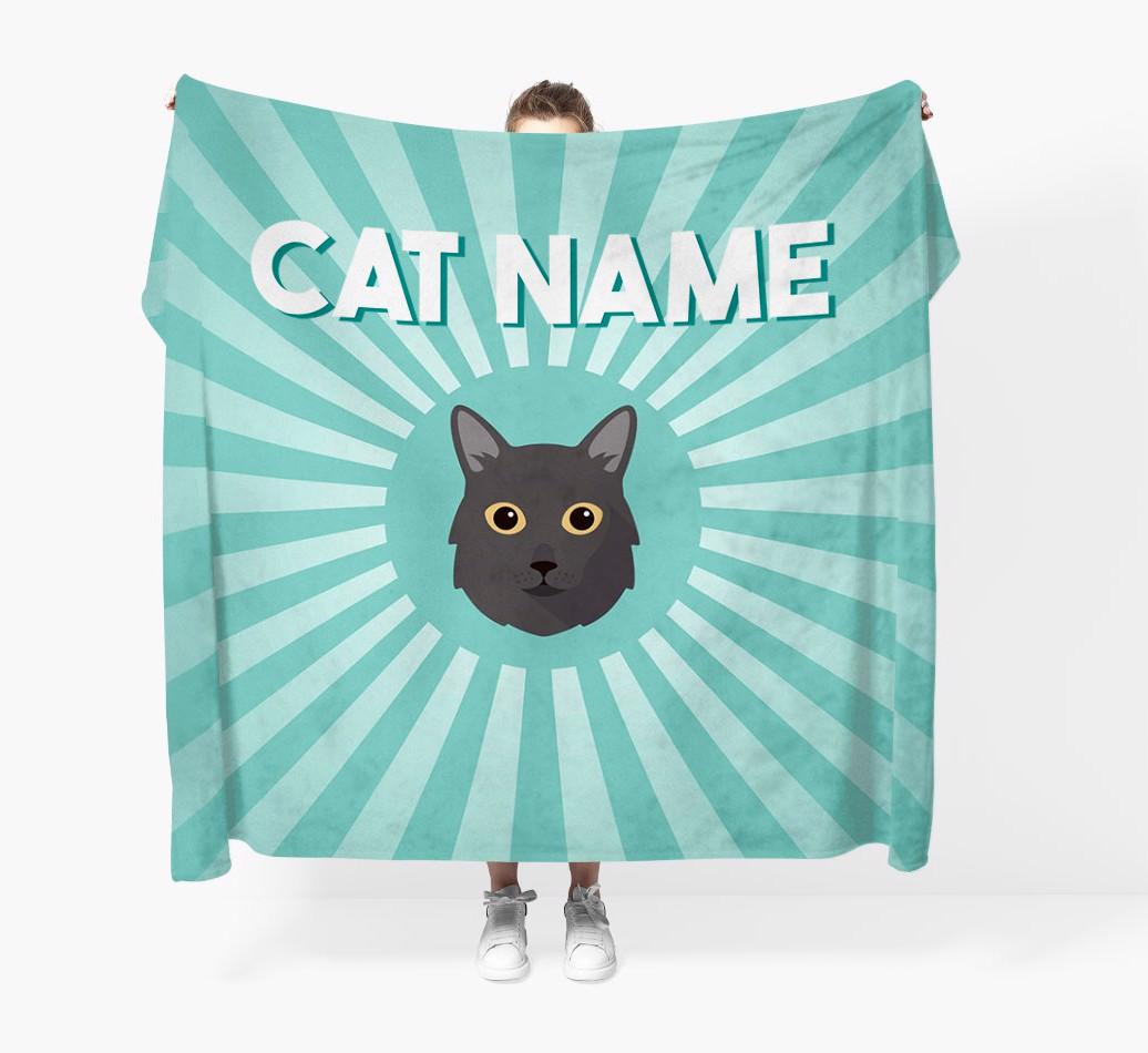 'Sun Rays' - Personalized {breedCommonName} Throw Blanket