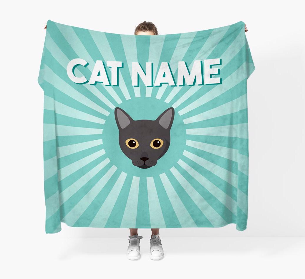 'Sun Rays' - Personalized {breedCommonName} Throw Blanket