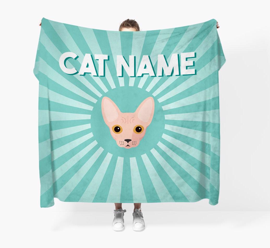 'Sun Rays' - Personalized {breedCommonName} Throw Blanket