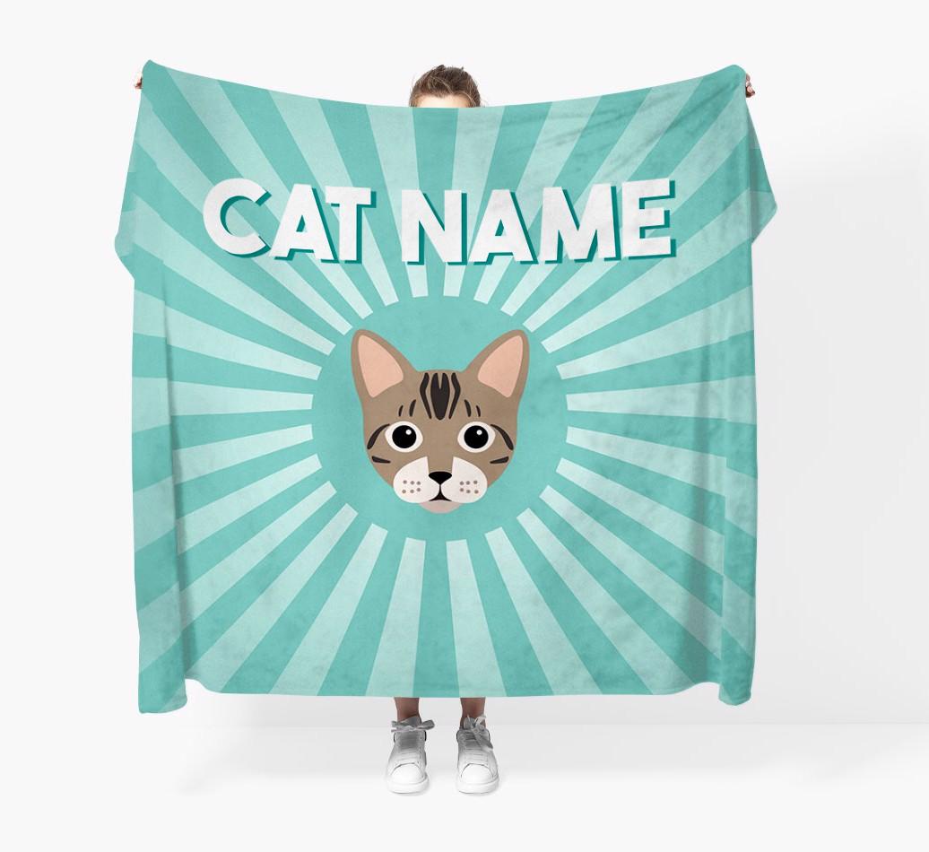 'Sun Rays' - Personalized {breedCommonName} Throw Blanket