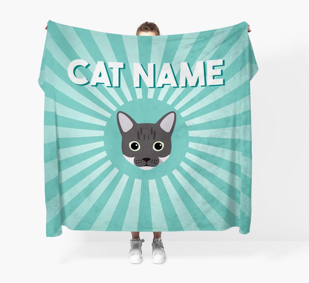 'Sun Rays' - Personalized {breedCommonName} Throw Blanket