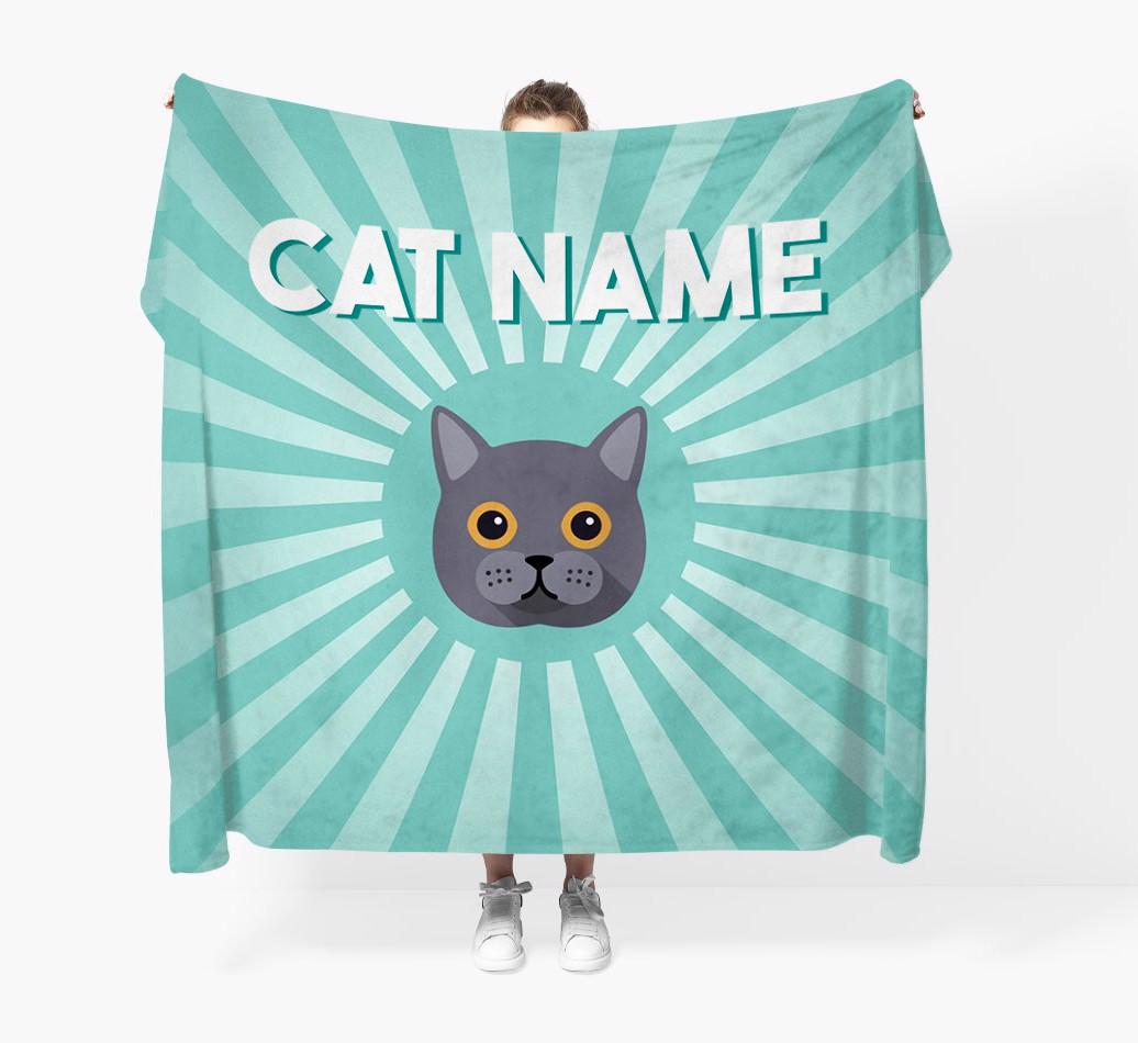 'Sun Rays' - Personalized {breedCommonName} Throw Blanket
