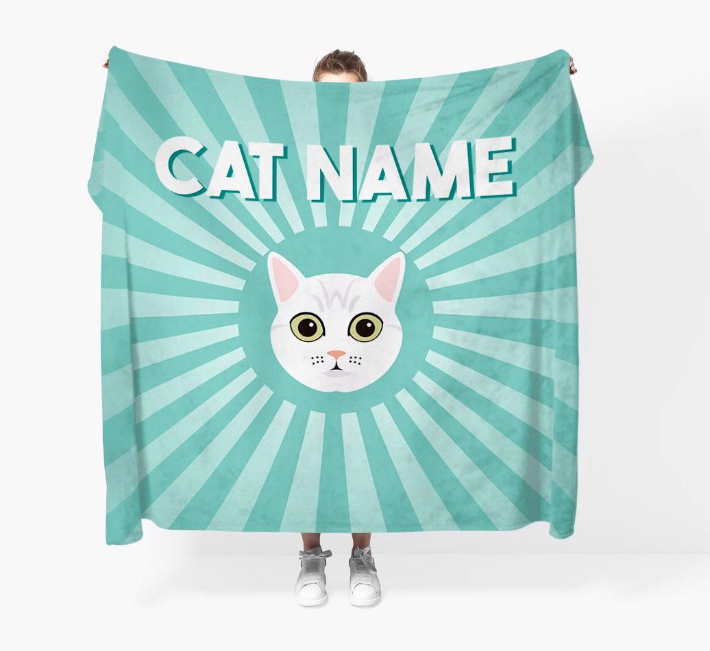 'Sun Rays' - Personalized {breedCommonName} Throw Blanket