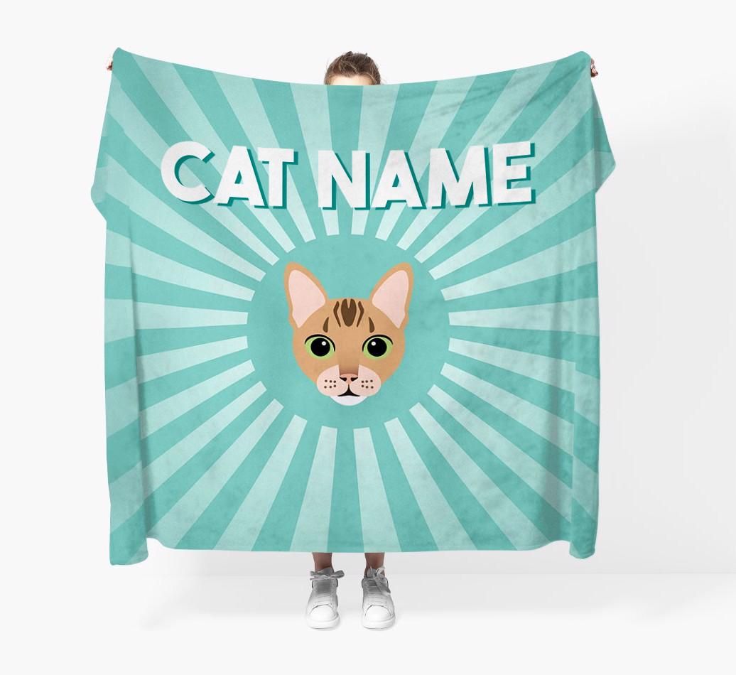 'Sun Rays' - Personalized {breedCommonName} Throw Blanket