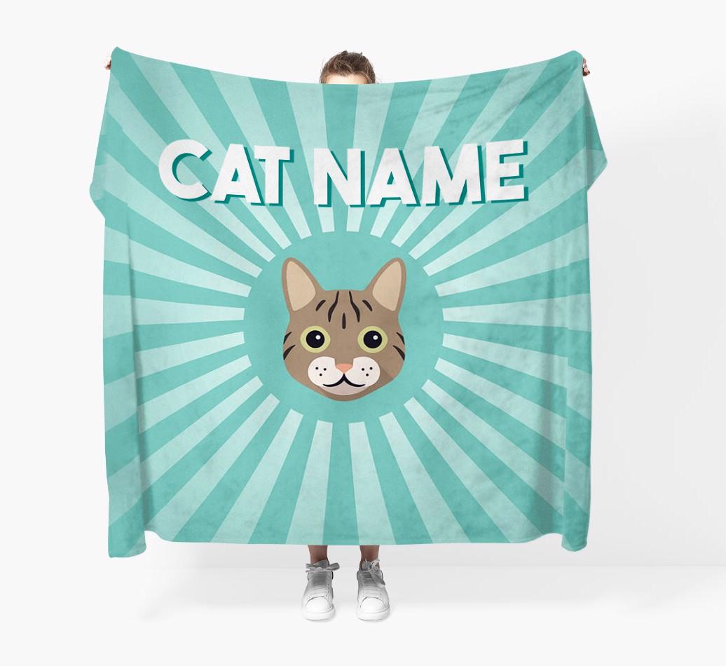 'Sun Rays' - Personalized {breedCommonName} Throw Blanket