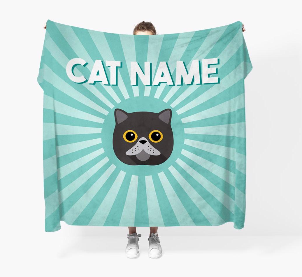 'Sun Rays' - Personalized {breedCommonName} Throw Blanket