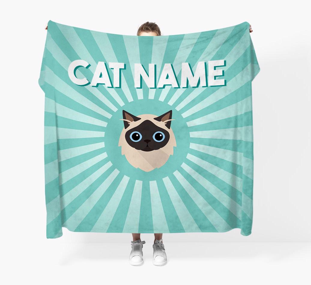 'Sun Rays' - Personalized {breedCommonName} Throw Blanket