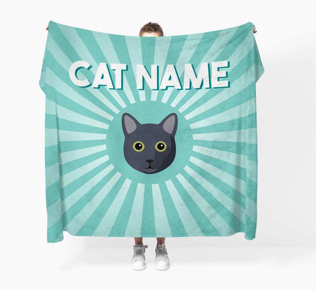 'Sun Rays' - Personalized {breedCommonName} Throw Blanket