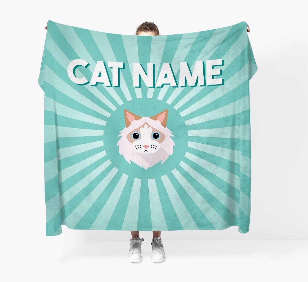 'Sun Rays' - Personalized {breedCommonName} Throw Blanket