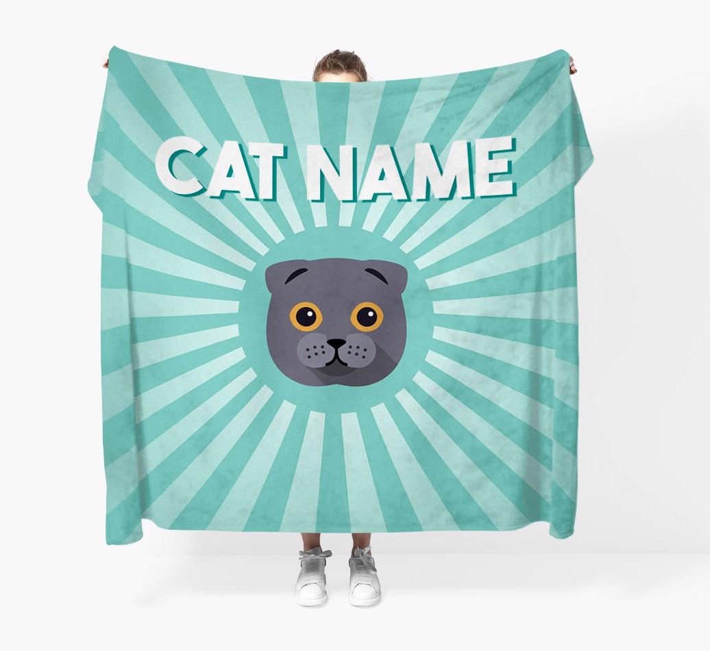 'Sun Rays' - Personalized {breedCommonName} Throw Blanket