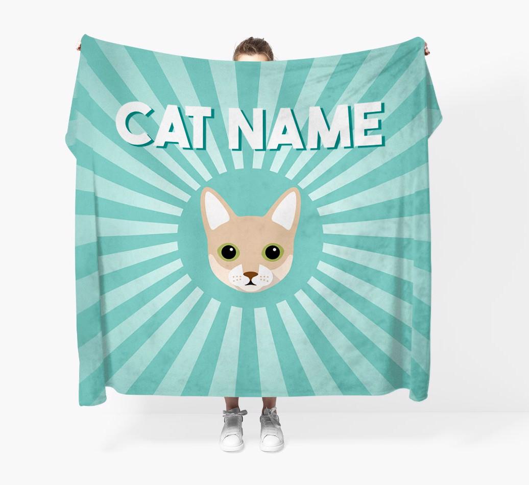 'Sun Rays' - Personalized {breedCommonName} Throw Blanket