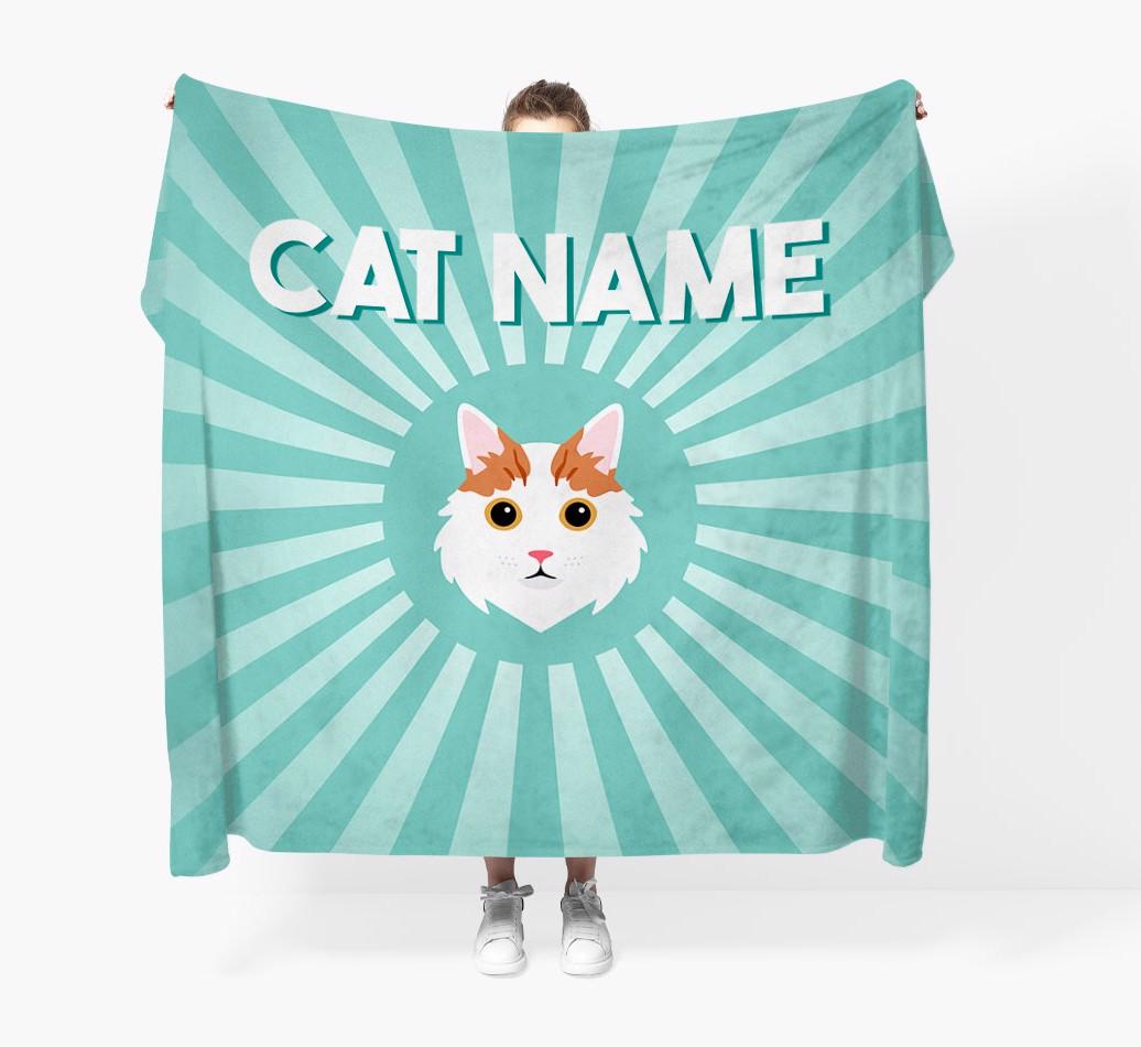 'Sun Rays' - Personalized {breedCommonName} Throw Blanket